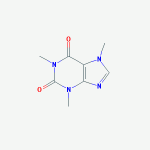 Caffeine Chemical structure of caffeine