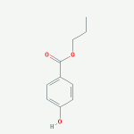 Propylparaben Chemical structure of propylparaben