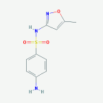Sulfamethoxazole Chemical structure of sulfamethoxazole