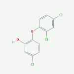 Triclosan Chemical structure of triclosan