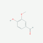 Vanillin Chemical structure of vanillin