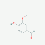 Ethylvanillin Chemical structure of ethylvanillin