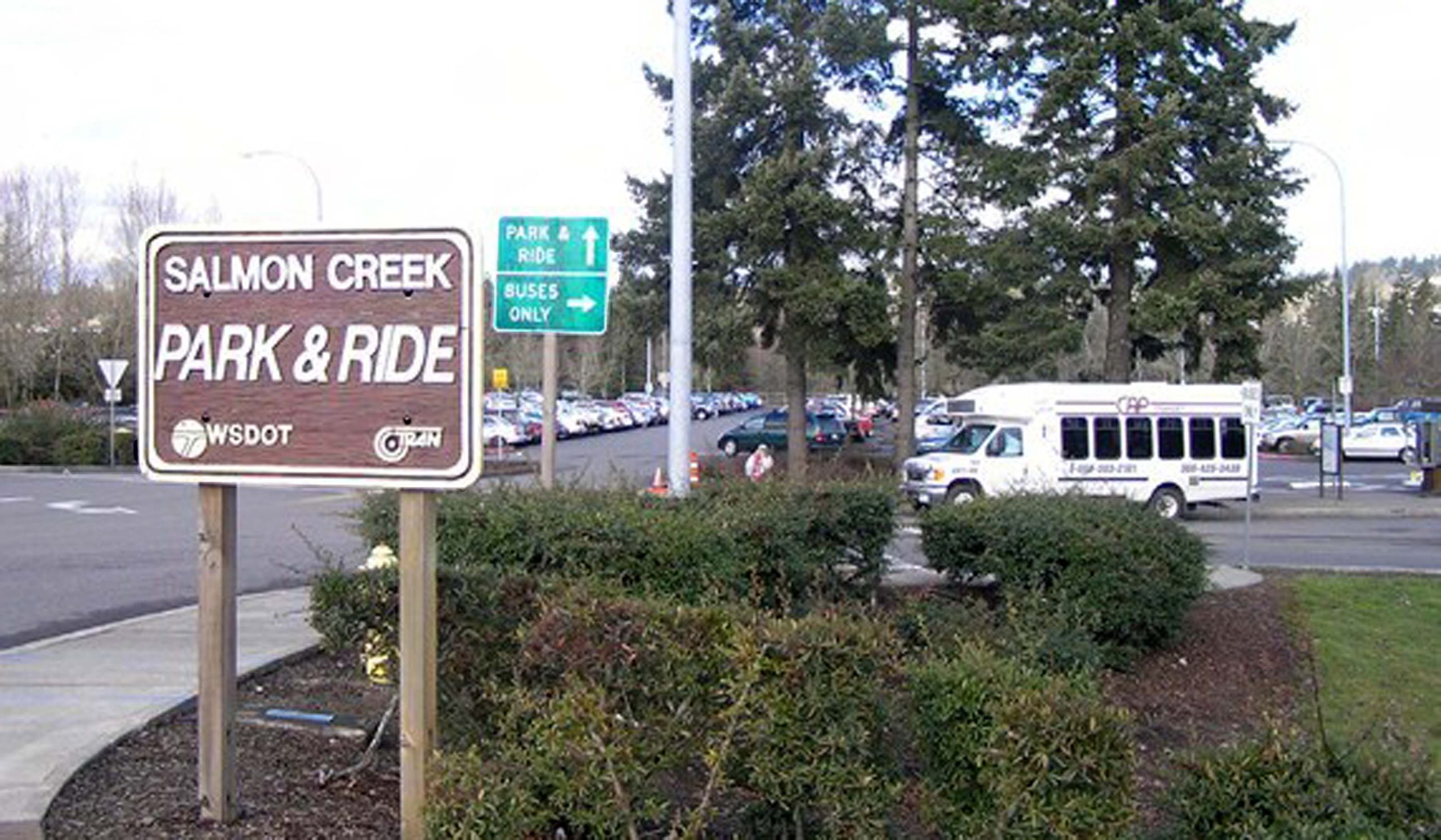 The Salmon Creek park and ride in Clark County, Washington