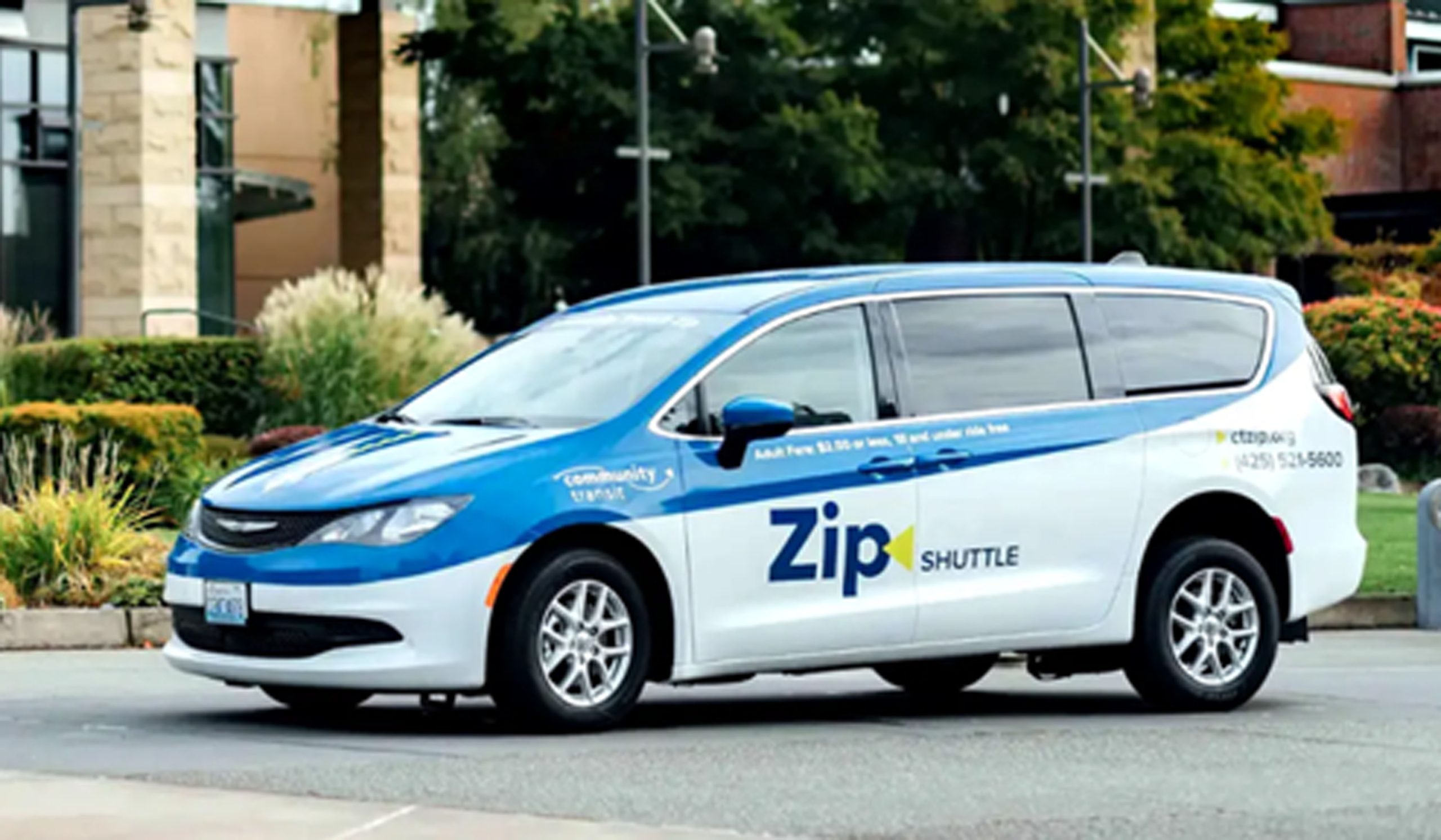 Photo of a Community Transit Zip Shuttle.