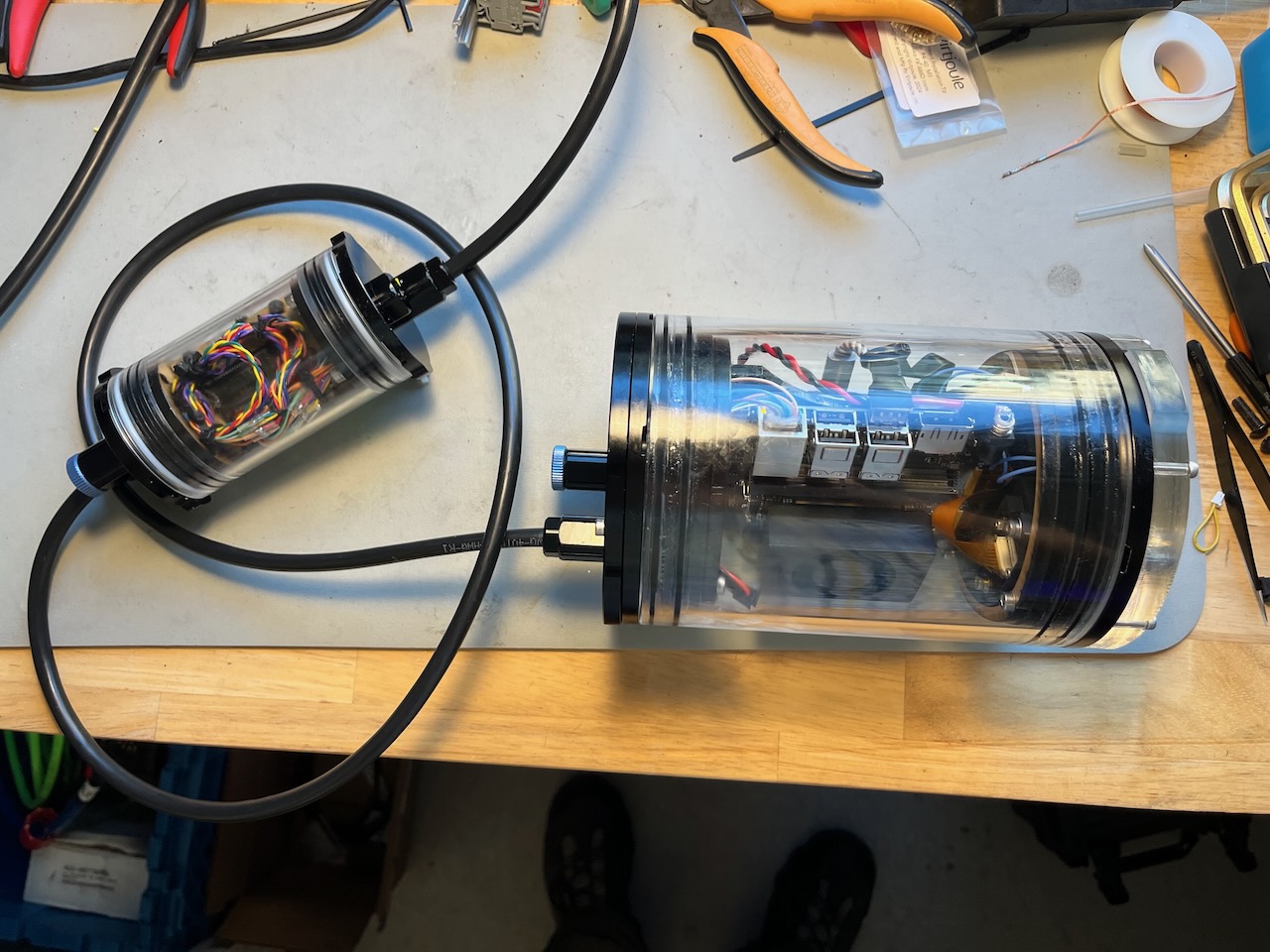 image from Jetson Nano ready for tank testing