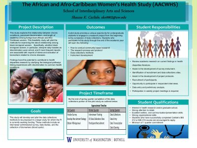The African and Afro-Caribbean Women’s Health Study (AACWHS)