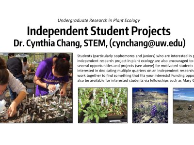 Plant Ecology - Independent Projects