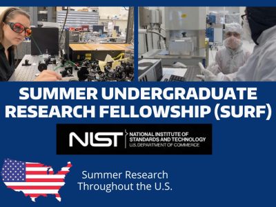 Summer Undergraduate Research Fellowship at the National Institute of Standards and Technology (NIST)