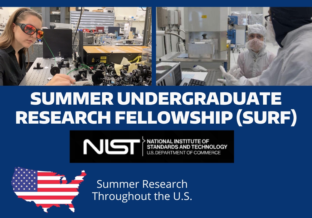 Summer Undergraduate Research Fellowship at the National Institute of Standards and Technology (NIST)