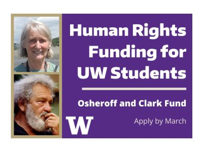Human rights funding for UW students