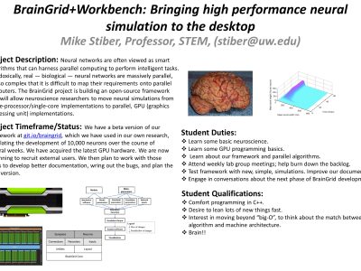BrainGrid+Workbench: Bringing High Performance Neural Simulation to the Desktop