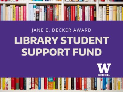 Library Student Support Fund - Jane E. Decker Award