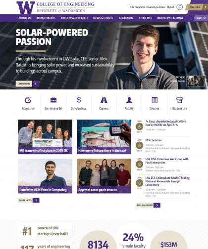 UW College of Engineering homepage