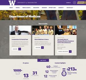 Department of Medicine homepage