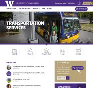 Transportation Services homepage