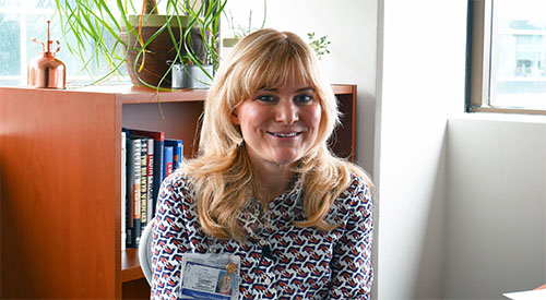 Christin Gordanier in her office