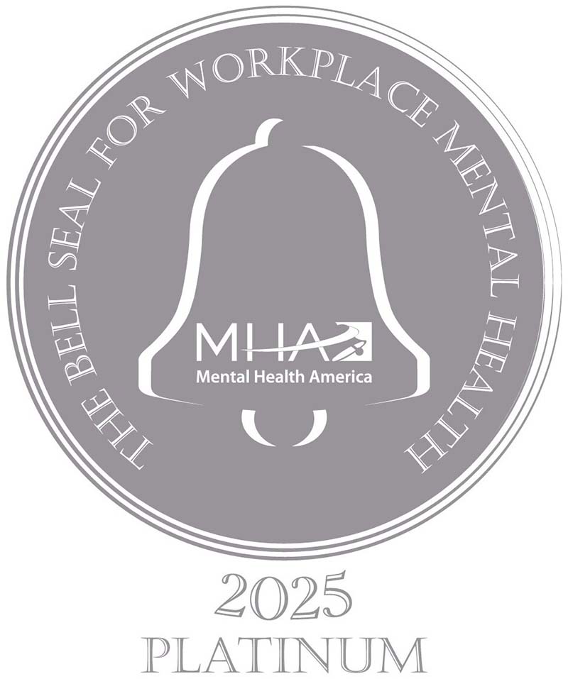 The Bell Seal award logo showing a silver bell