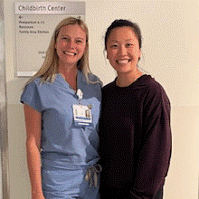 Amber Pattison and Ying Zang smiling next to each other.