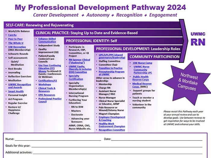 Preview of Professional Development Pathway worksheet.