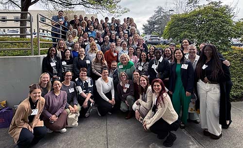 Nurses gathered for a group photo at the SNRC conference