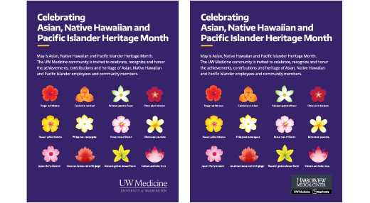 Asian American, Native Hawaiian and Pacific Islander Heritage Month posters