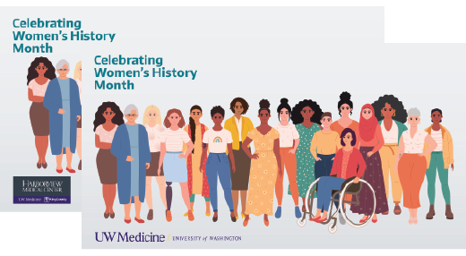 Women's History Month zoom backgrounds
