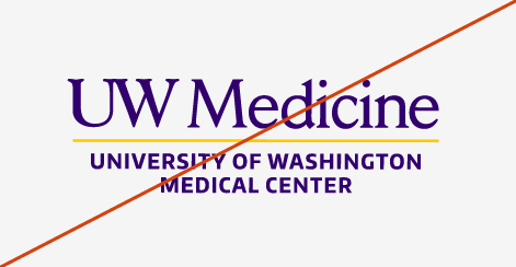 Image showing misuse of the entity logo by using only one gold yellow line