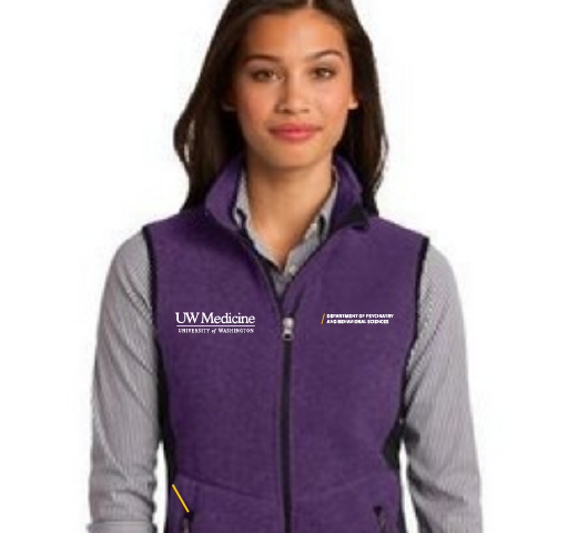 branded fleece vest