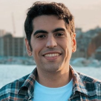 Young man with dark hair