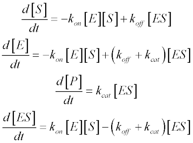 enzyme substrate complex equation