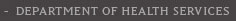 Department of Health Services